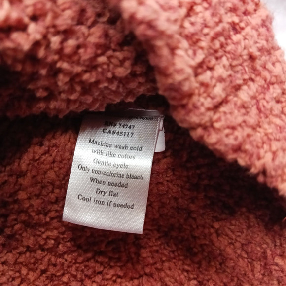 Natural Reflections Sherpa Cabin Full Zip Sweater Jacket size Medium - Picture 7 of 12